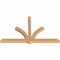 Ekena Millwork Redmond Timber Gable Bracket, Western Red Cedar, 108"W x 68"H x 5 1/2"D x 5 1/2"F, 15/12 Pitch GBW108X68X0606RED00SWR - alternate 3